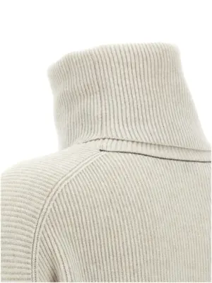 Ribbed turtleneck sweater 60% wv