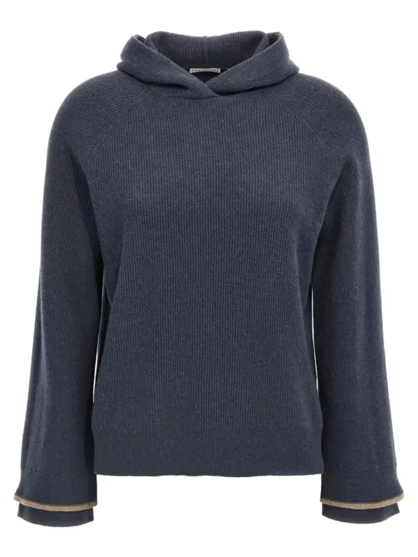 Hooded sweater BRUNELLO CUCINELLI Blue