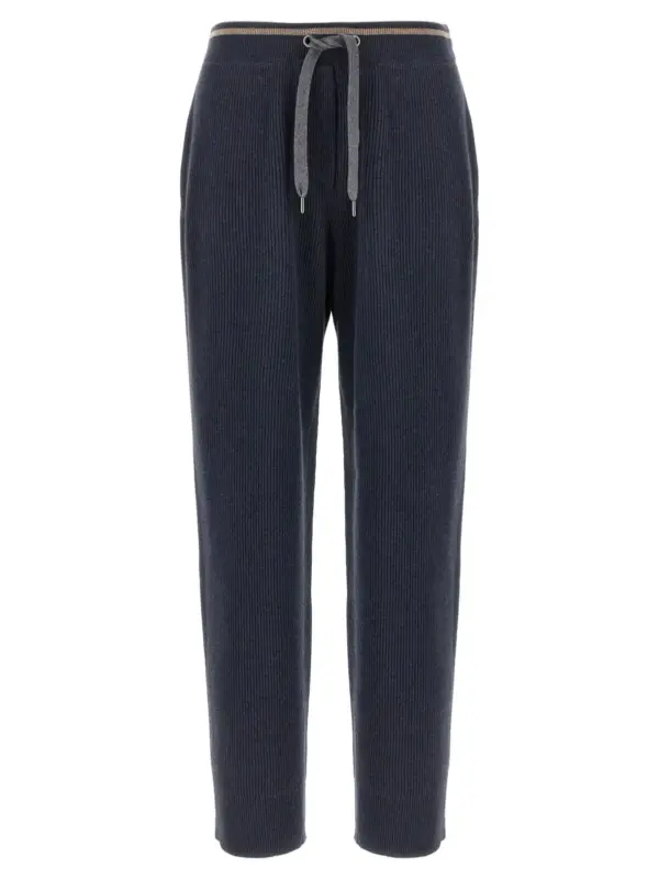 English ribbed trousers BRUNELLO CUCINELLI Blue
