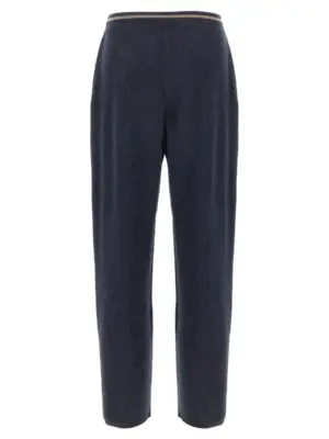 English ribbed trousers M16222799CEP19 BRUNELLO CUCINELLI Blue