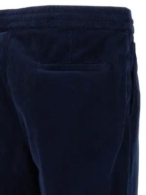 Corduroy trousers 100% cotton BRUNELLO CUCINELLI Blue