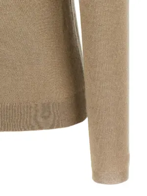 'Sparkling' turtleneck sweater 51% ws 22% se 20% pa 7% pm BRUNELLO CUCINELLI Gold
