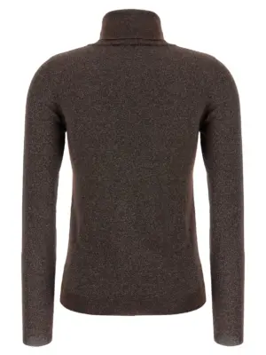 'Sparkling' turtleneck sweater M41800063PC4211 BRUNELLO CUCINELLI Brown