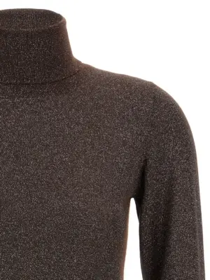 'Sparkling' turtleneck sweater Woman BRUNELLO CUCINELLI Brown