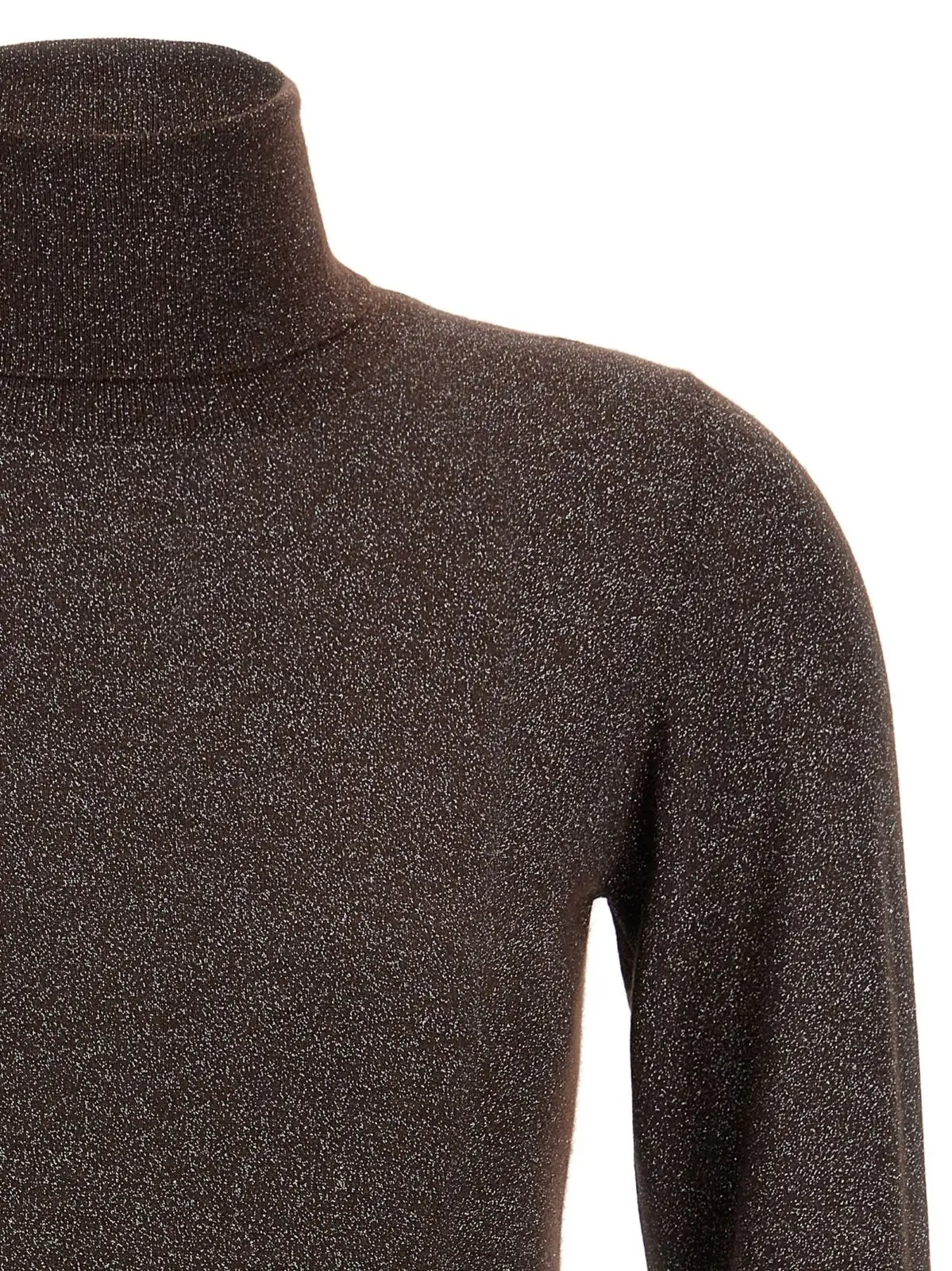 Гольф Sparkling Brunello Cucinelli Коричневий 3 'Sparkling' turtleneck sweater Woman BRUNELLO CUCINELLI Brown