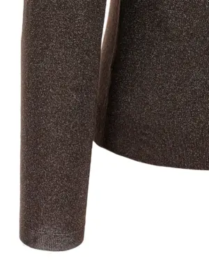 'Sparkling' turtleneck sweater 51% ws 22% se 20% pa 7% pm BRUNELLO CUCINELLI Brown