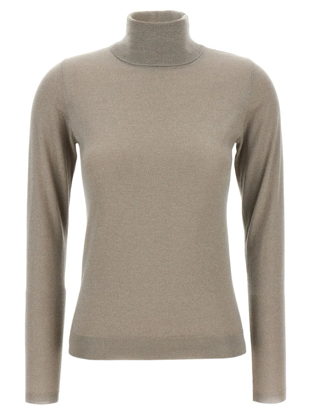 Светр-гольф Sparkling Brunello Cucinelli Бежевий 1 'Sparkling' turtleneck sweater BRUNELLO CUCINELLI Beige