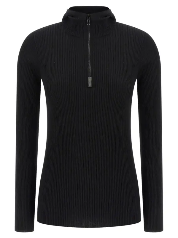 Monile hooded sweater BRUNELLO CUCINELLI Black