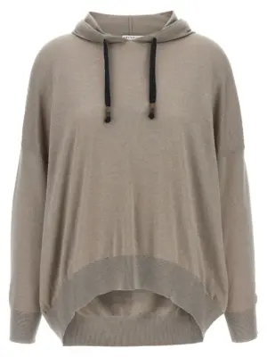 'Sparkling' hoodie BRUNELLO CUCINELLI Beige