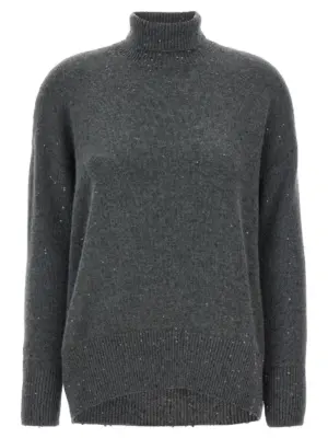 Sequin sweater BRUNELLO CUCINELLI Gray