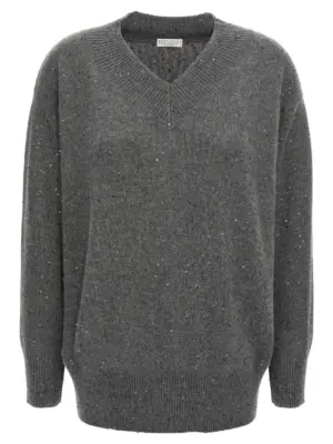 Sequin sweater BRUNELLO CUCINELLI Gray