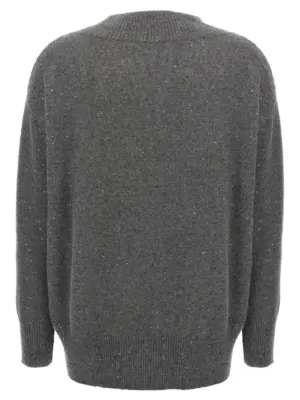 Sequin sweater M73539922CJ079 BRUNELLO CUCINELLI Gray