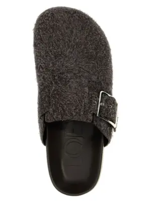 'Ease Buckle' sabots 100% calfskin leather (Bos Taurus) LOEWE Brown