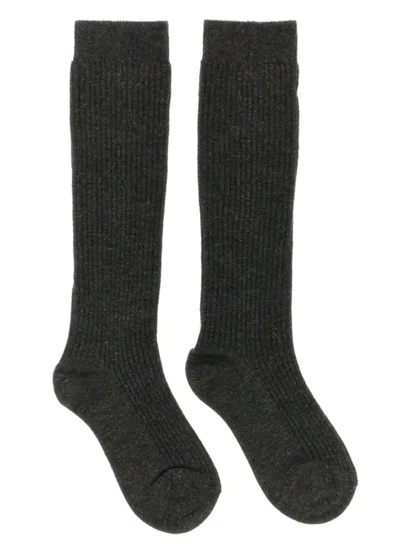 'Sparkling' ribbed socks BRUNELLO CUCINELLI Gray