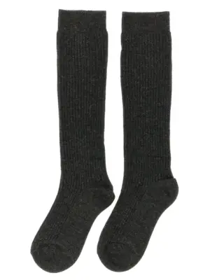 'Sparkling' ribbed socks M9A821989C2355 BRUNELLO CUCINELLI Gray