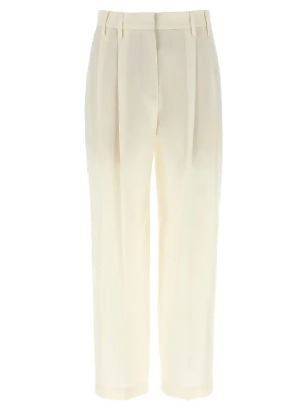 Pleat pants BRUNELLO CUCINELLI White