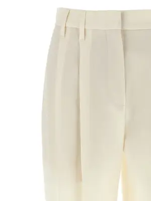 Pleat pants Woman BRUNELLO CUCINELLI White