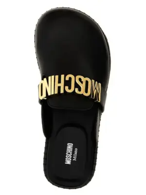 'Birky' sabots 100% vl MOSCHINO Black