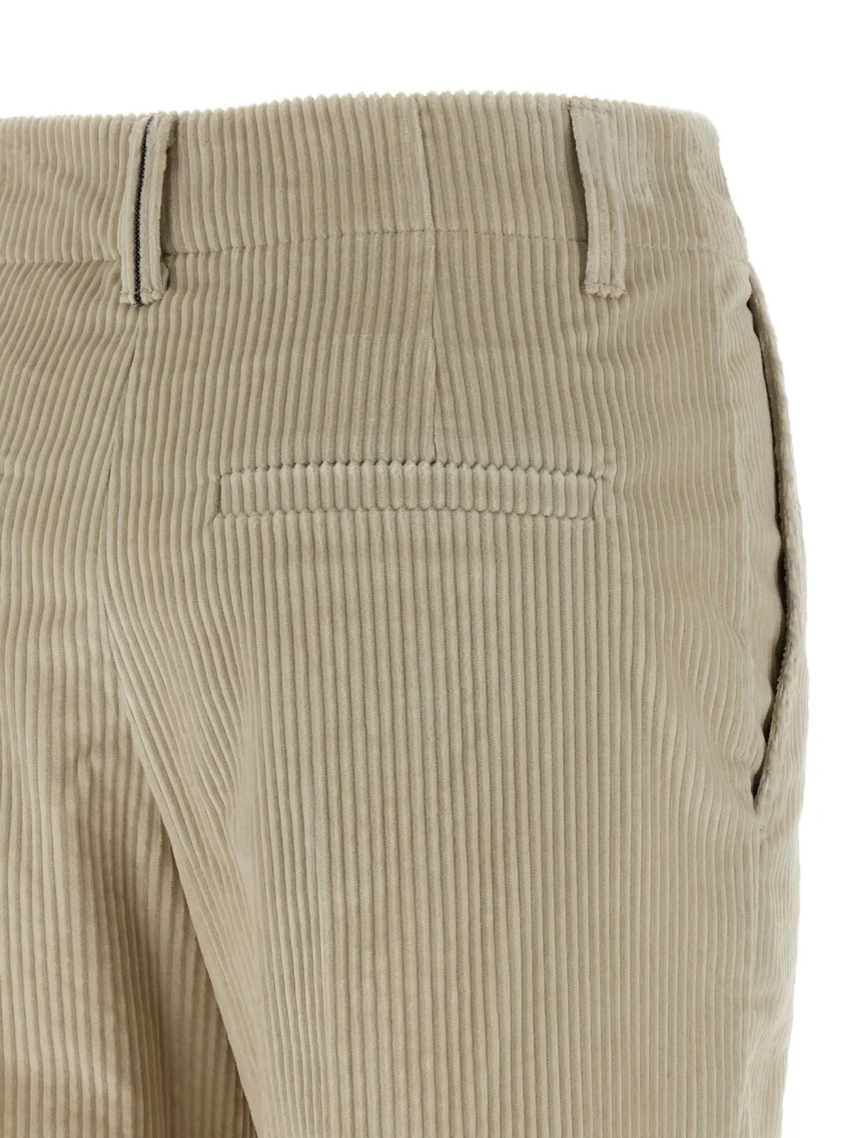 Вельветові штани Brunello Cucinelli Monile Бежеві 4 Monile velvet pants 100% cotton BRUNELLO CUCINELLI Beige
