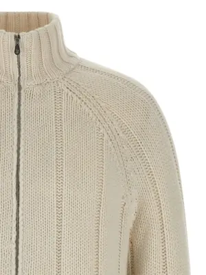 Knitted down jacket Man BRUNELLO CUCINELLI Multicolor