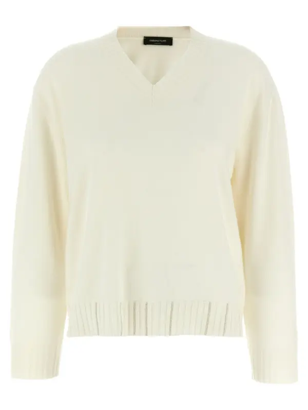 Jewel detail sweater FABIANA FILIPPI Beige
