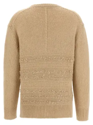 Bouclé insert sweater MAD215F113L5011236 FABIANA FILIPPI Beige