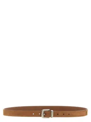 Suede belt BRUNELLO CUCINELLI Brown