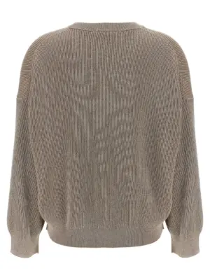 'Sparkling' sweater MAZ260200PCXB87 BRUNELLO CUCINELLI Beige