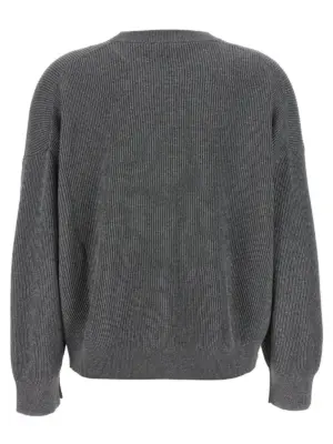 'Sparkling' sweater MAZ260200PCXP07 BRUNELLO CUCINELLI Gray