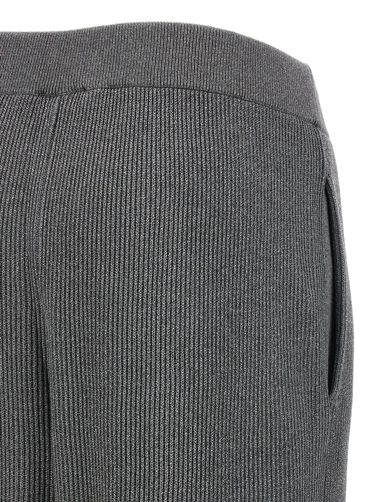 Штани Sparkling Brunello Cucinelli Сірі 4 'Sparkling' pants 72% cotton 22% viscose 6% pm BRUNELLO CUCINELLI Gray