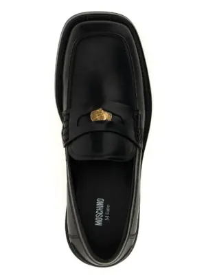 'Berlin' loafers 100% vl MOSCHINO Black