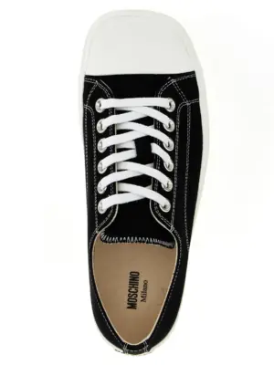 'Edge' sneakers 100% cotton MOSCHINO White/Black