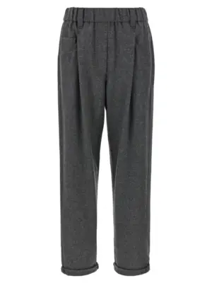 Wool and cashmere pants BRUNELLO CUCINELLI Gray