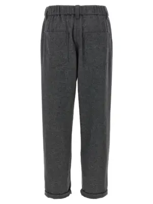 Wool and cashmere pants MB162P8417C032 BRUNELLO CUCINELLI Gray