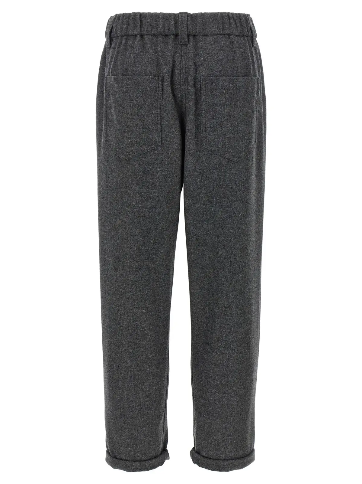 Штани вовняні та кашемірові Brunello Cucinelli Сірі 2 Wool and cashmere pants MB162P8417C032 BRUNELLO CUCINELLI Gray