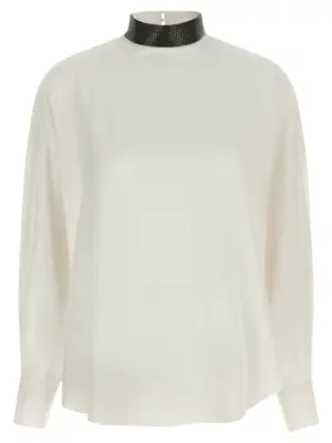 Silk blouse BRUNELLO CUCINELLI Beige