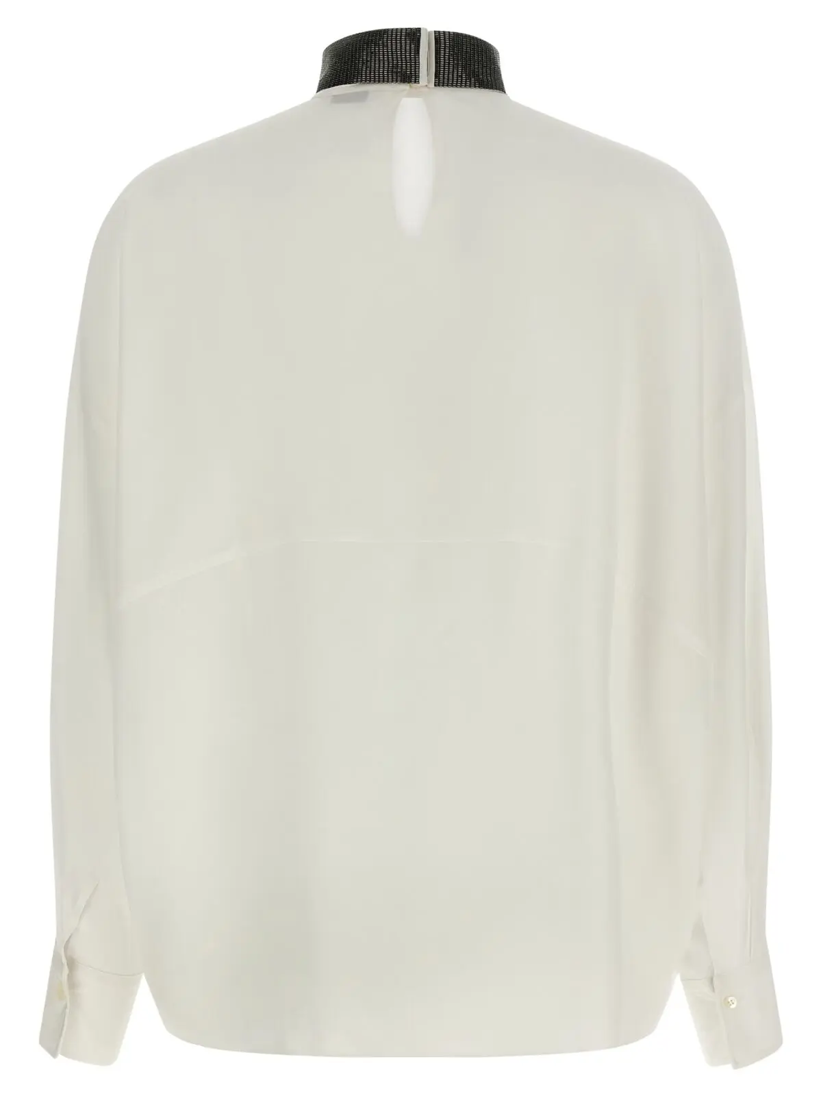Блуза з шовку Brunello Cucinelli Бежева 2 Silk blouse MB993EK724C600 BRUNELLO CUCINELLI Beige