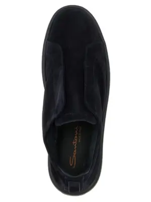 'Victory' sneakers 100% calfskin leather (Bos Taurus) SANTONI Blue