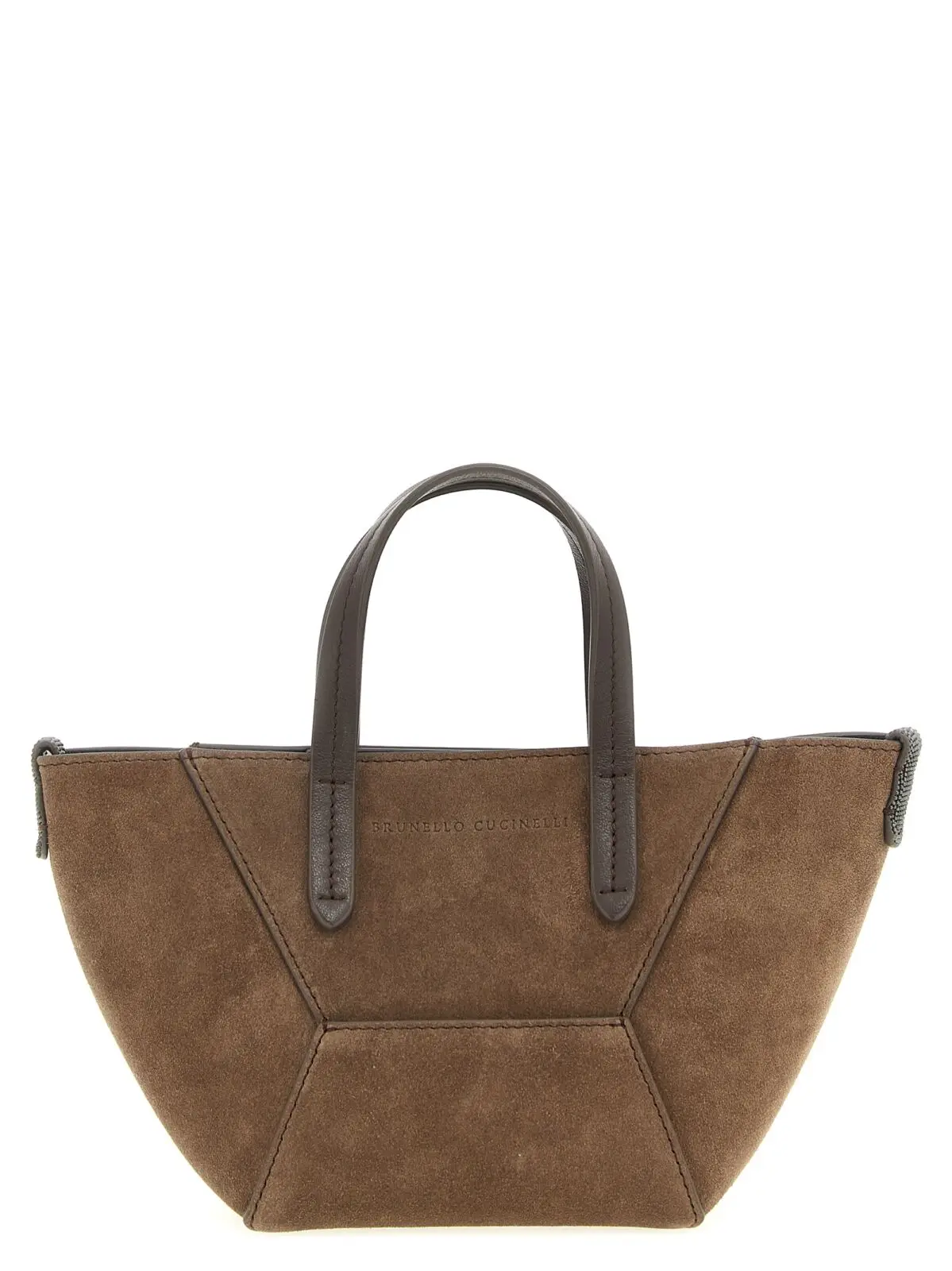 Міні-сумка Brunello Cucinelli BC Duo Коричнева 1 'BC Duo' mini handbag BRUNELLO CUCINELLI Brown