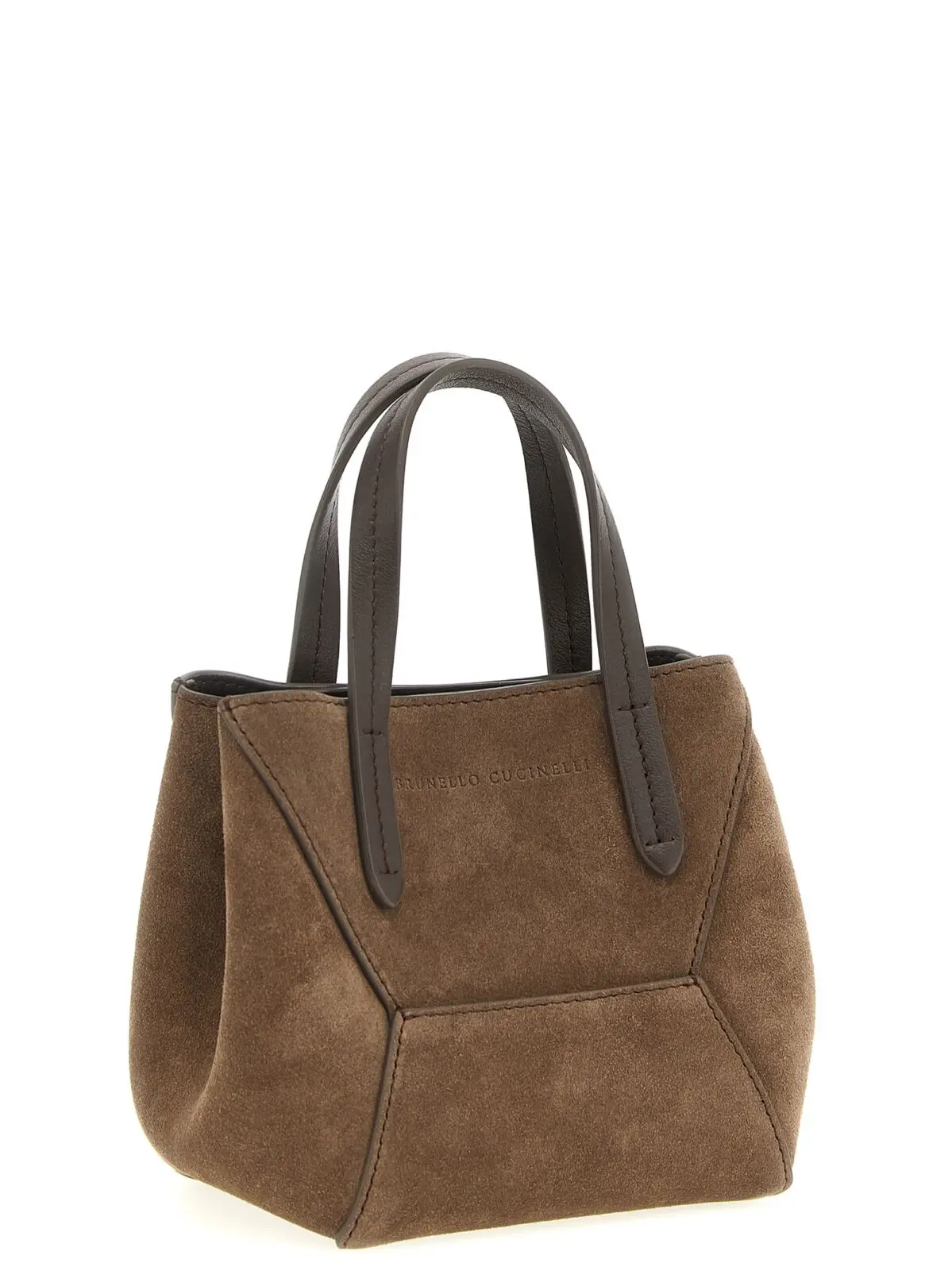 Міні-сумка Brunello Cucinelli BC Duo Коричнева 3 'BC Duo' mini handbag Woman BRUNELLO CUCINELLI Brown