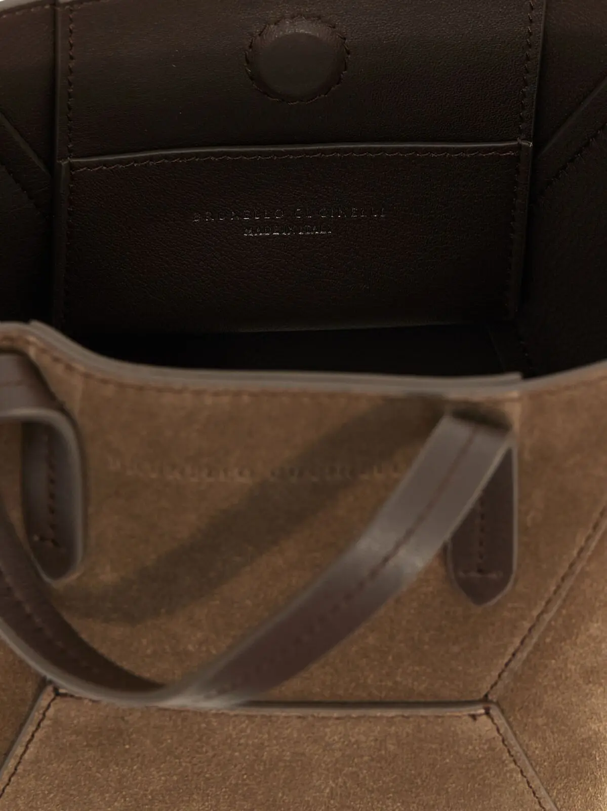 Міні-сумка Brunello Cucinelli BC Duo Коричнева 4 'BC Duo' mini handbag 100% calfskin leather (Bos Taurus) BRUNELLO CUCINELLI Brown