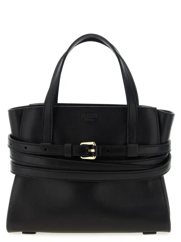 'Tie Me' small handbag MOSCHINO Black