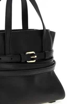 'Tie Me' small handbag Woman MOSCHINO Black