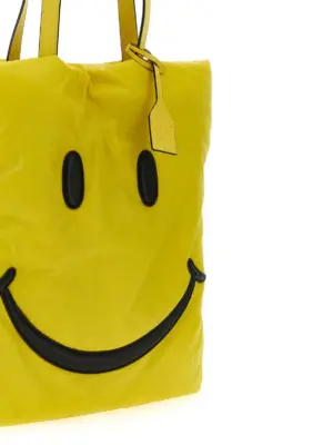 'Smiley®' shopping bag Woman MOSCHINO Yellow