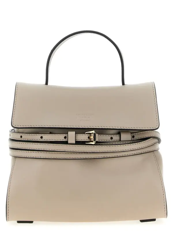 'Tie Me' small handbag MOSCHINO Beige