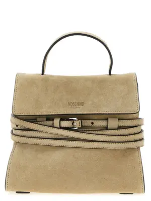 'Tie Me' small handbag MOSCHINO Beige