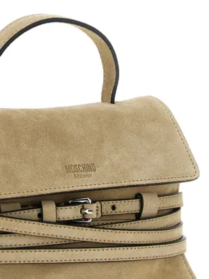 'Tie Me' small handbag Woman MOSCHINO Beige