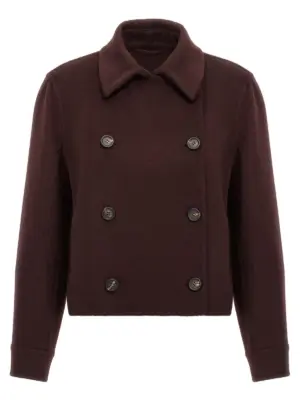 Monile cashmere coat BRUNELLO CUCINELLI Bordeaux
