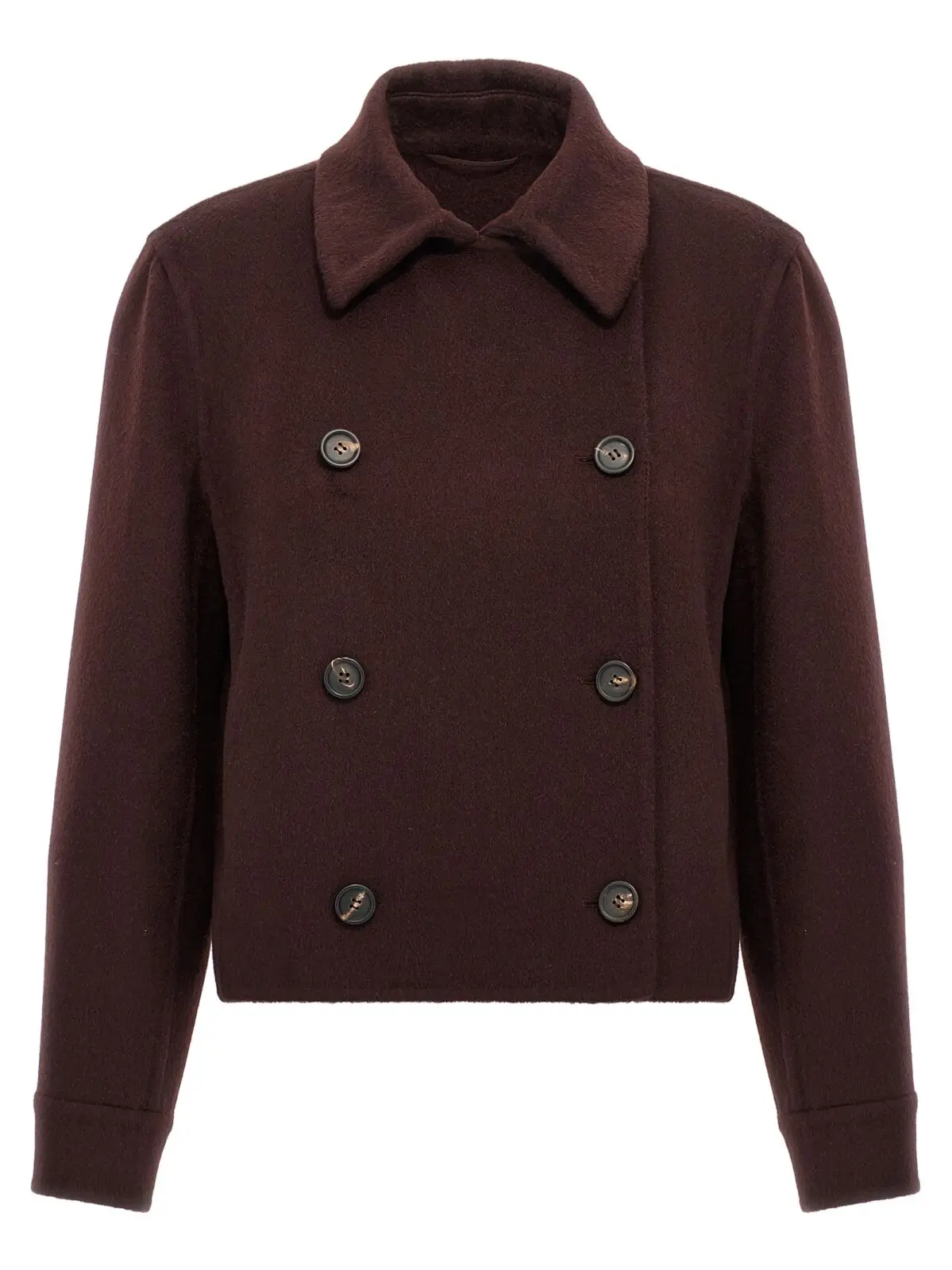 Пальто Brunello Cucinelli Monile cashmere Бордове 1 Monile cashmere coat BRUNELLO CUCINELLI Bordeaux