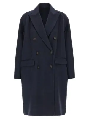 Cashmere coat BRUNELLO CUCINELLI Blue